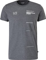 Qs Men-T-shirt--99D0 black-Maat M