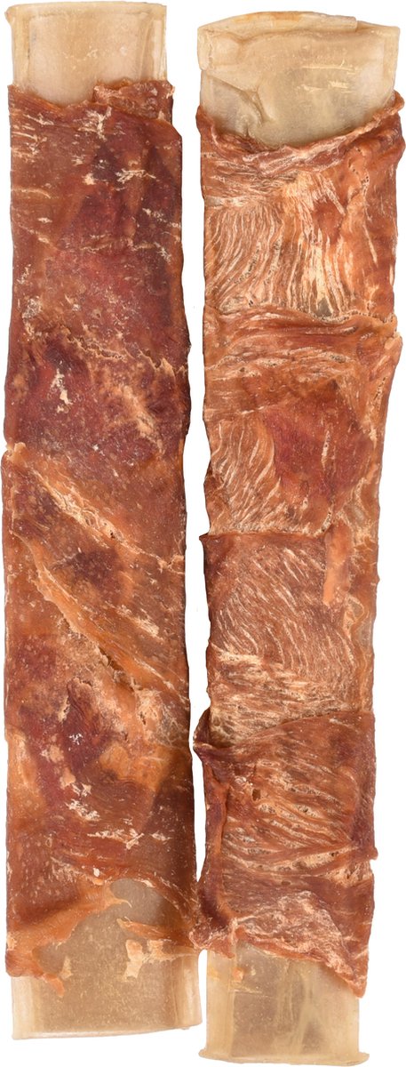 Flamingo R'hide - Snack Honden - R'hide Duck Wrapped Ribs 17cm 2st 110gr - 2st - 129229 - 2st