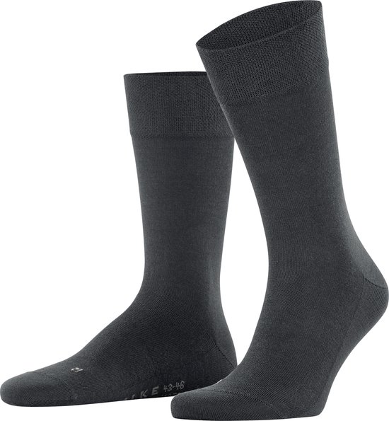 FALKE Sensitive New York comfort band, geschikt voor diabetici lyocell sokken heren grijs - Maat 47-50