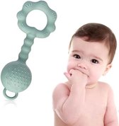 Babyrammelaar en Bijtring - Sensory Speelgoed voor 6+ Maanden - Baby's Eerste Tandjes - Kleurrijk en Handvrij Ontwerp