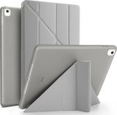 Tablet Hoes geschikt voor iPad Hoes 2021 - 9e generatie - 10.2 inch - Smart Cover - A2603 - A2604 - Grijs