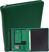 Coffret écritoire en cuir Safekeepers - Dossier de conférence - Pochette pour tablette et pochette pour ordinateur portable - Classeur à anneaux amovible A4