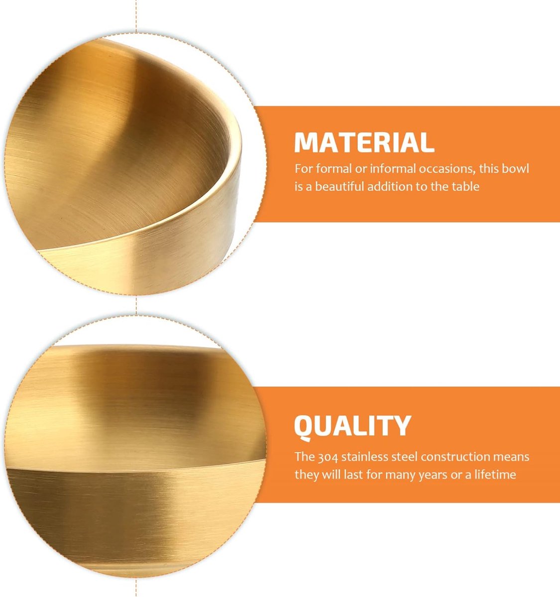 Bricard Kronos Kommen Set WitGoud - High Quality Serviessets - Shop nu