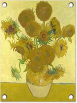 Tuin decoratie Zonnebloemen - Vincent van Gogh - 30x40 cm - Tuindoek - Buitenposter