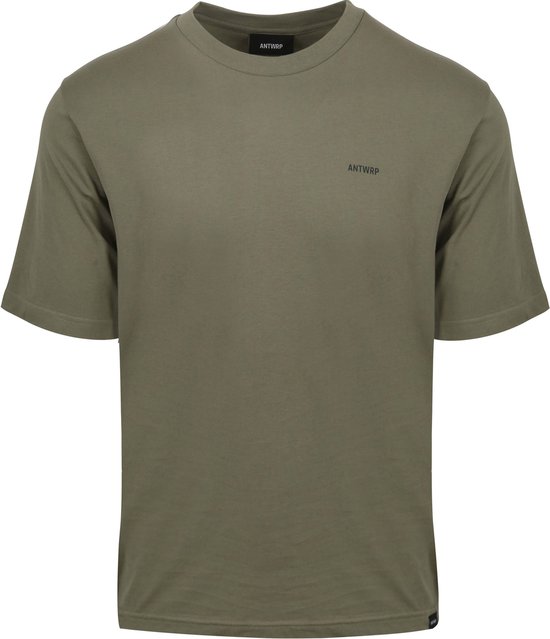 ANTWRP - T-Shirt Backprint Groen - Heren - Modern-fit