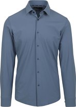 BOSS - Hank Overhemd Stretch Blauw - Heren - Maat 41 - Slim-fit
