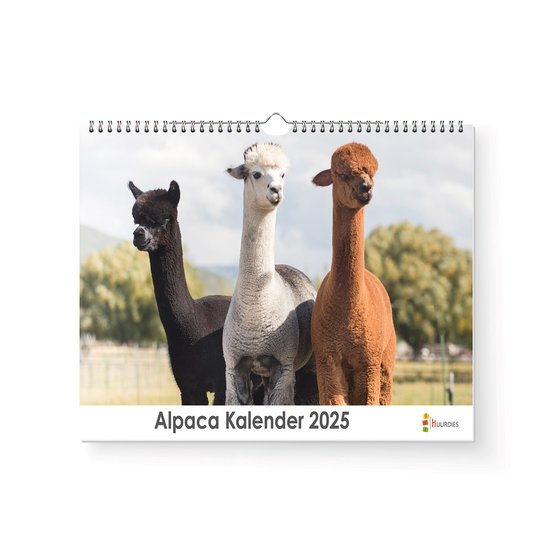 Alpaca Kalender - Jaarkalender 2025 - 35x24cm - 300gms  bol