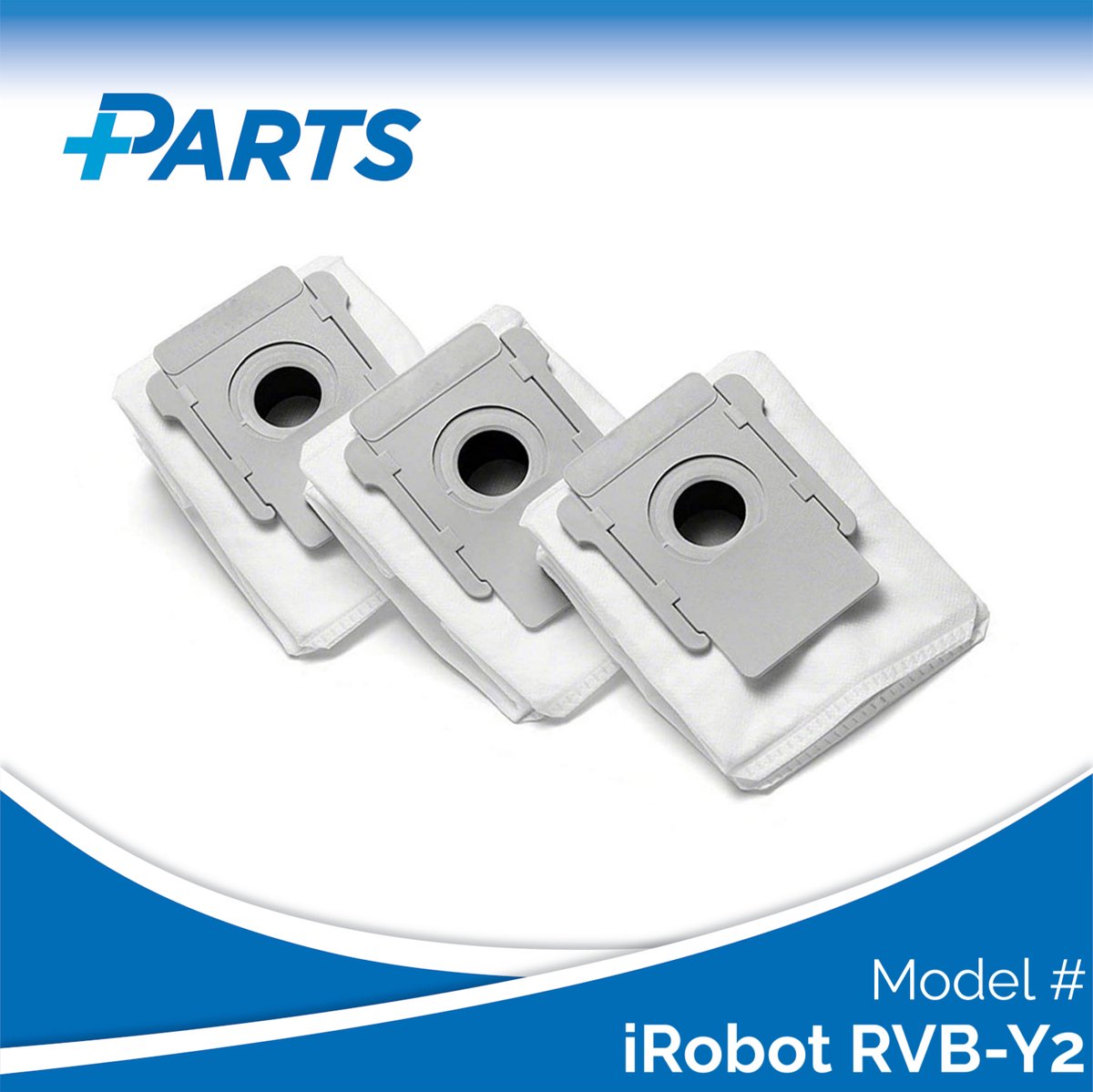 iRobot RVB-Y2 Stofzakken (3 Stuks, Plus.Parts® alternatief voor 4626194 / 4640235)