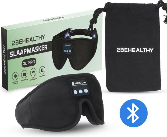2BEHEALTHY® 3D Slaapmasker met Bluetooth
