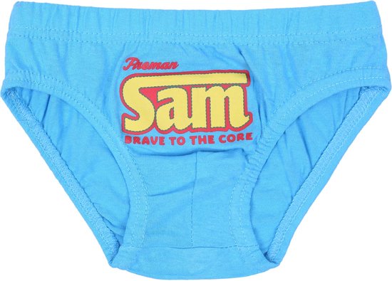 Blauw katoenen ondergoed voor jongens - Brandweerman Sam