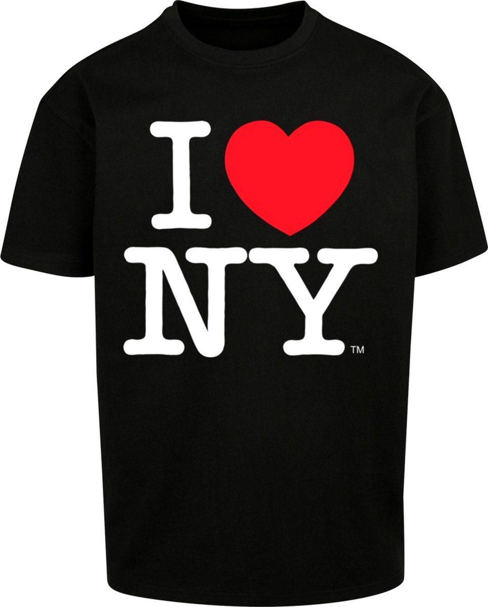 Merchcode - I Love NY Oversize Heren T-shirt - M - Zwart
