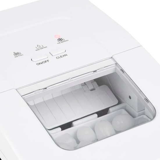 Ijsblokjesmachine - Produceert 12kg Ijsblokjes per Dag, 2.2L Watertank, Zwart van Merkloos — afbeelding 4