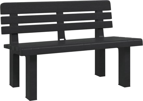 vidaXL-Tuinbankje-110x52x71-cm-polypropeen-antracietkleurig