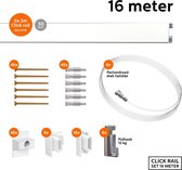 ARTITEQ 16 METER ALL-IN-ONE CLICK RAIL 15KG / WIT PRIMER RAL 9016