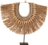 J-Line Collier+Pied Dora Coquillages/Zostere Beige Small
