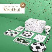 Balune Kinderfeest Pakket Voetbal XL (58 delig) - Verjaardag Decoratie Versiering Feestje Slingers Bordjes Bekers Servetten