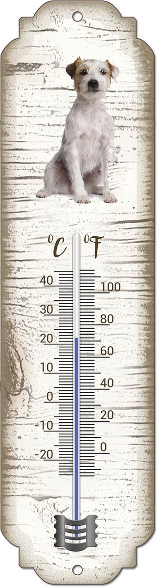 Thermometer: Jack Russel Ruwharig | Hondenras | Temperatuur binnen en buiten | -25 tot +45C