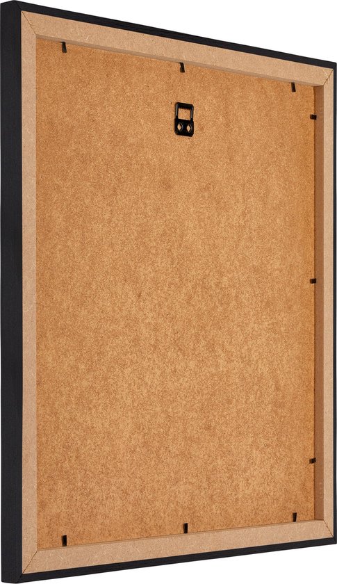 Cadre Photo Mura Your Decoration - 25x25cm - Grain de Bois Zwart