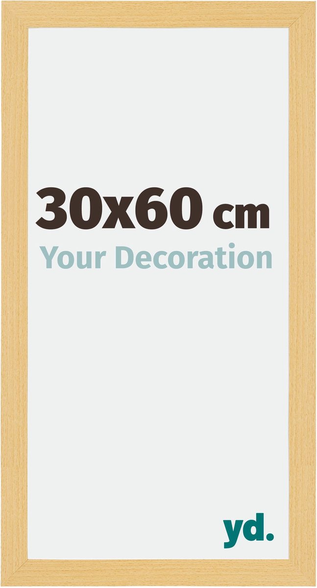 yd. Your Decoration - Fotolijst 30x60 cm - MDF - Beuken Decor - Mura