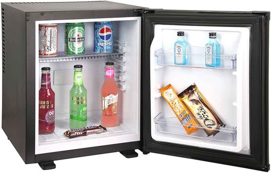 HCB® - Professionele Horeca Minibar koeling - 25 liter - 230V - Mini Koelkast - Kleine drankenkoelkast - Flessenkoelkast - Bier koelkast - tafelmodel - 39.5x38.5x48 cm (DxBxH) - 11 kg - Frigo - 1424 van hcb — afbeelding 3