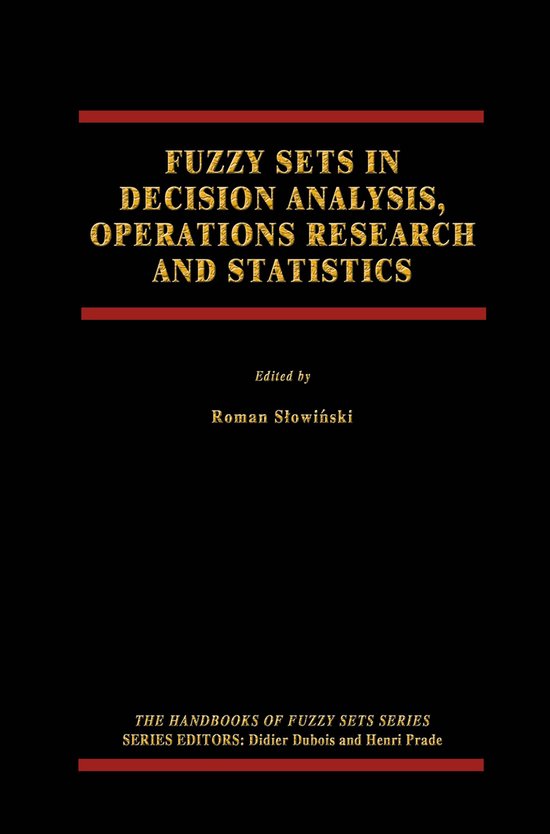 Fuzzy Sets in Decision Analysis, Operations Research and Sta ... - cover