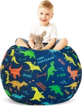 Dinosaurus zitzak voor kinderen, speelgoed, knuffeldier, opslag voor meisjes en jongens, opbergorganizer, opslag kinderkamer (alleen tas)