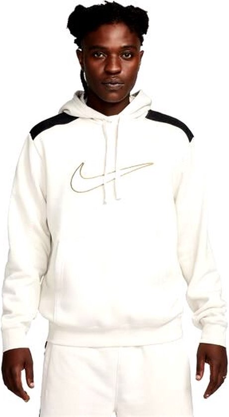 NIKE - m nsw sp flc hoodie bb - Wit