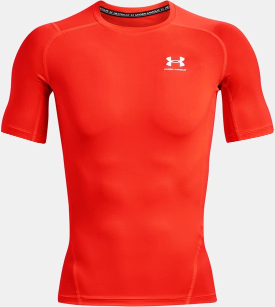 UNDER ARMOUR - ua hg armour comp ss-red - Rood