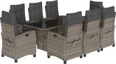 vidaXL-9-delige-Tuinset-met-kussens-poly-rattan-grijs