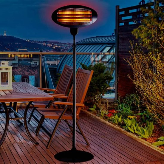 Exellent electrics terrasverwarmer - Staand - 3 warmte standen - Tot 2000 Watt