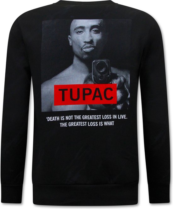 Tupac Heren Sweater - Zwart