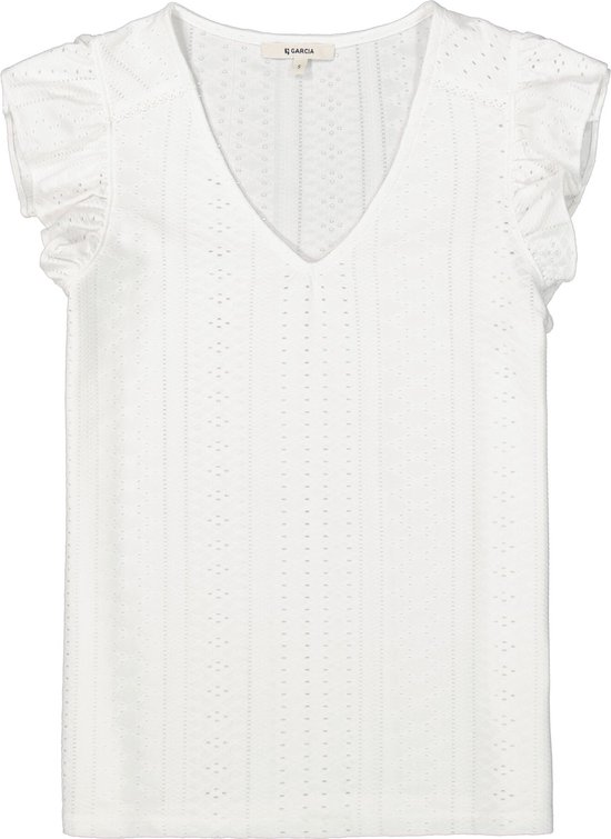 Garcia Top Top R40208 53 Off White Dames Maat - XS