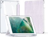 Dux Ducis - Tablet hoes geschikt voor Apple iPad 9.7 (2017/2018) - Unid Tri-fold Case - Met Pencilhouder en Auto/Wake Functie - Paars