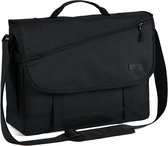 schoudertassen voor heren, waterafstotend 15,6 inch laptopschoudertas laptoptassen met gevoerde schouderriem schooltas herentas voor werk, school, zakenvrouwen zwart
