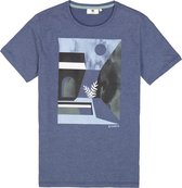 Garcia T-shirt T-shirt avec imprimé Q41002 70 Marine Taille Homme - XL