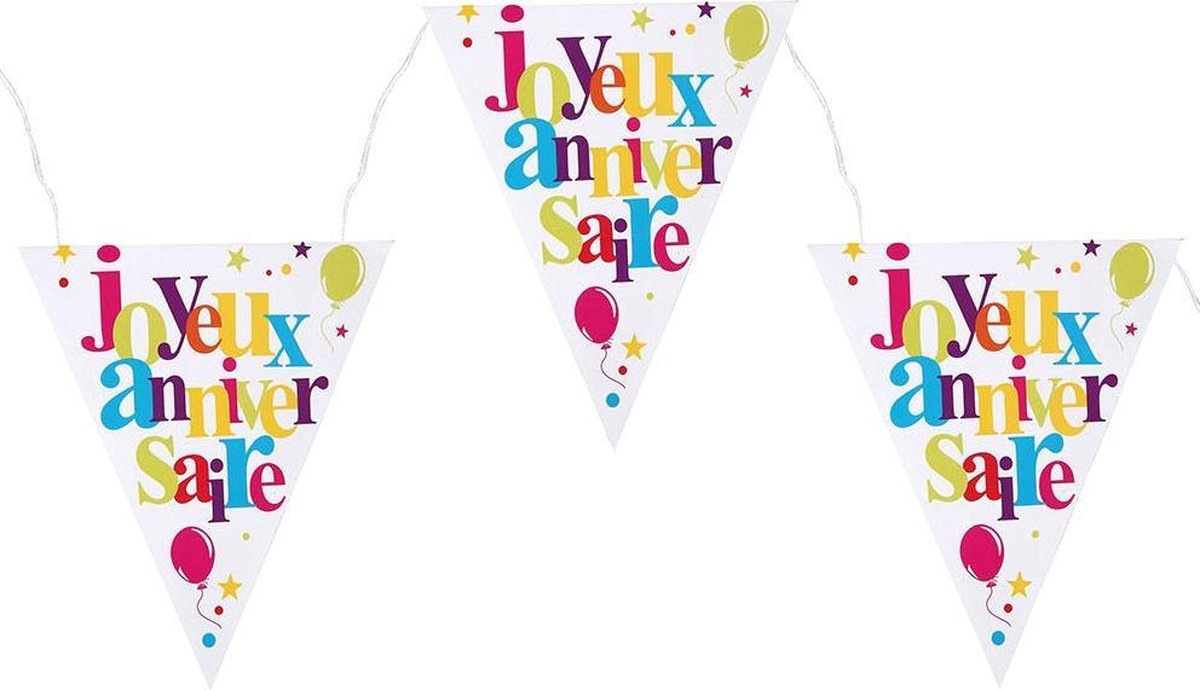 SANTEX - Slinger verjaardag Joyeux Anniversaire