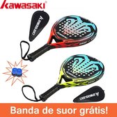 Shoppee Padel rackets - Padelracket - Kawasaki Padel racket - Padel Tennis - Carbon Fiber Soft Eva Gezicht - Tennis Paddle Racket Met Padle Bag Cover - Beach Tennis Paddle Racket
