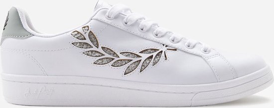 Fred Perry B721 leather branded - white limestone