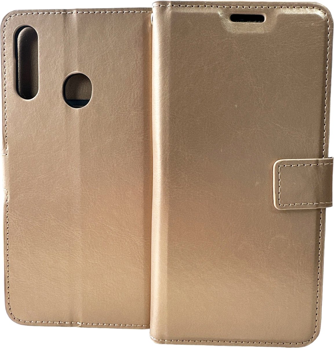 Bookcase Geschikt voor: Motorola Moto E6S - Rose Goud - portemonnee hoesje