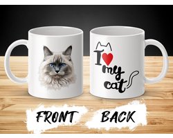 Mok Ragdoll cat - kat - I love my cat - cat lovers - katten