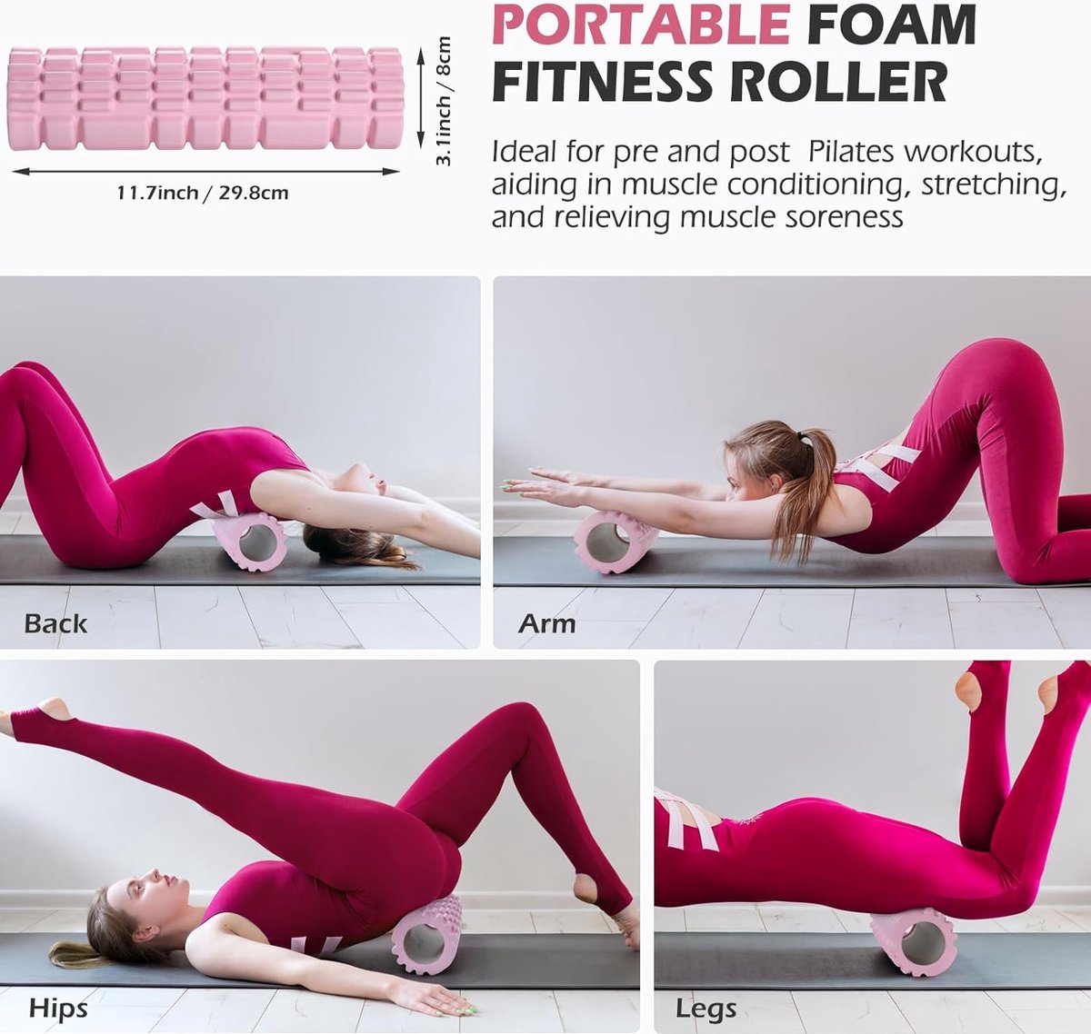 Kit barre Pilates – bandes résistance – tonifier jambes/fessiers