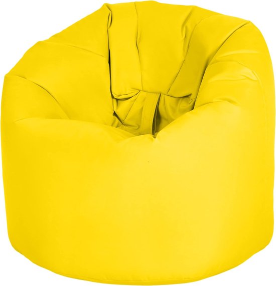 Pouf de jardin, groupe de sièges pour intérieur et extérieur, conception ergonomique pour le soutien du corps, résistant à l'eau, durable et confortable, jaune