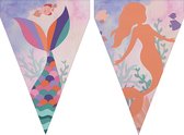 FUNIDELIA 1 Zeemeermin Banner - Verjaardag versiering voor meisjes - Paars
