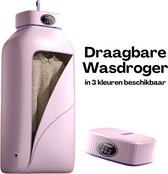 Mini Wasdroger - Draagbare Wasdroger - UV-technologie - Elektrische Mini Wasdroger - Opvouwbaar - Camping Droger - Studenten Droger - Goedkope Droger - Max 2.5 Kilo - Roze Mini Wasdroger