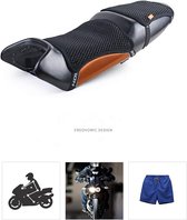 Motorfietszitkussen 3D-mesh-net antislip zitkussen voor wegauto's sportwagens combi's met inzetstuk van MACHSWON
