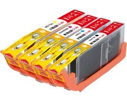 G&G Canon Pixma Inkt - Canon 571 Cartridge XL - Zwart, Cyaan, Magenta en Geel