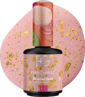 Vernis à ongles Pink Gellac Golden Gel Vernis à ongles - Vernis à ongles gel - Produits pour ongles en gel - Ongles en gel - 380 Blushed Gold