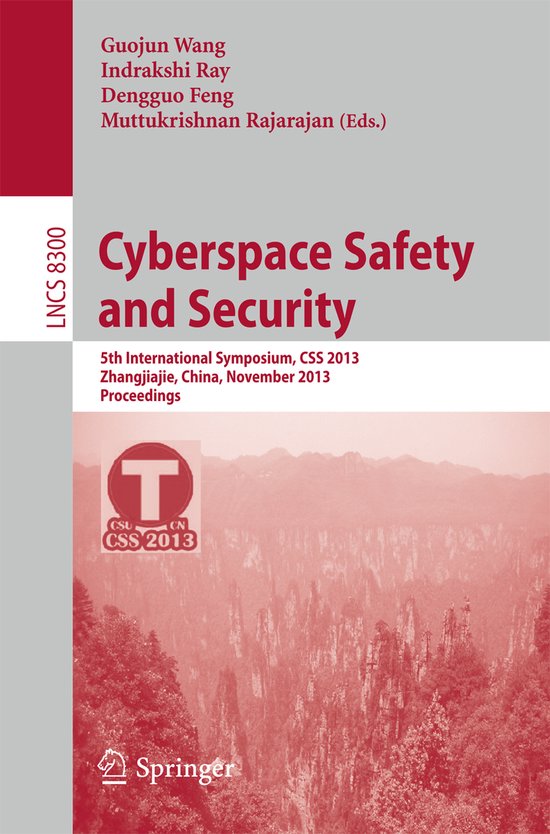 Cyberspace Safety and Security - cover