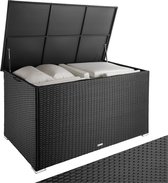 tectake - boîte à oreillers Oslo - espace de rangement - différentes couleurs - Zwart - 404243