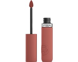 L'Oréal Paris Infaillible Matte Resistance lippenstift Nude – Langhoudende Vloeibare Lipstick met een matte finish Verrijkt met Hyaluronzuur - Vegan - 635 Worth It Medium - 5ml